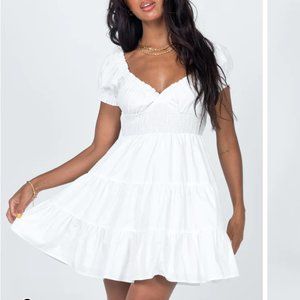 NWT! Princess Polly Daniela Mini Dress US Size 6 White Retail is $55